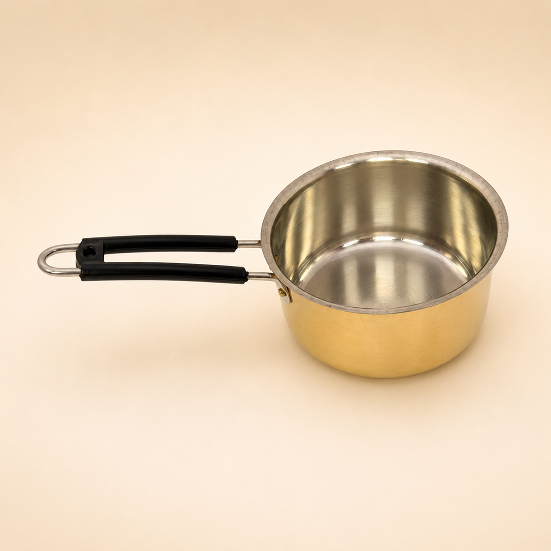 Peedhi Brass Sauce Pan — Kalai-Lined | Milk & Tea Pan