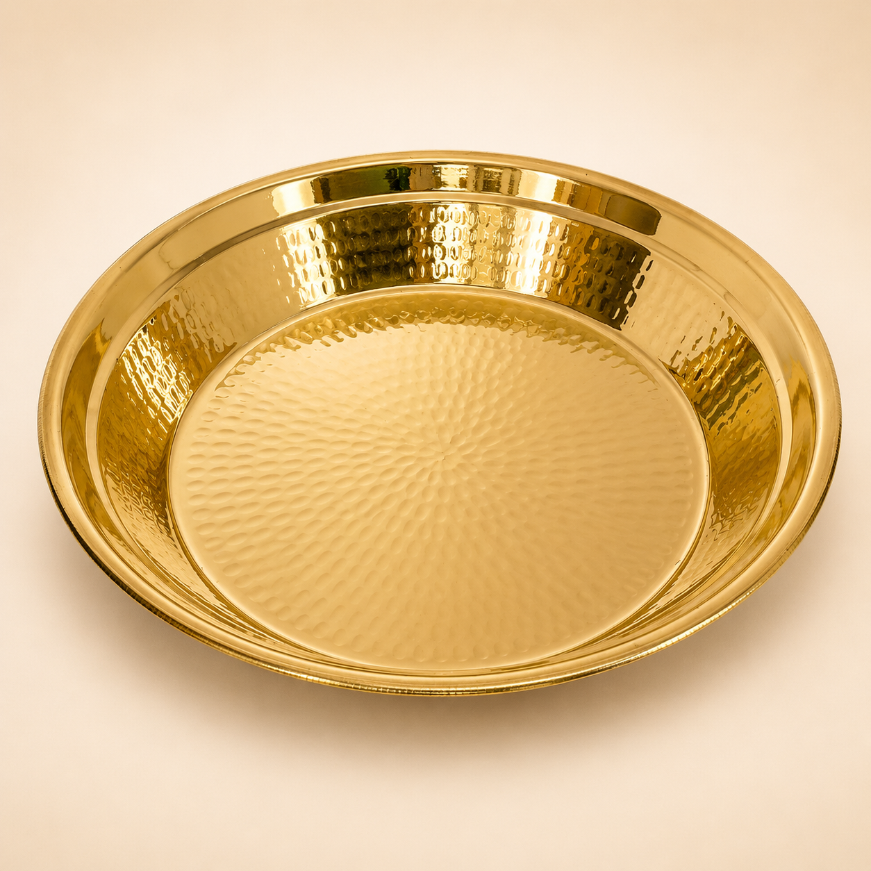 Peedhi Surya Ghadi Brass Paraat (Dough Bowl)