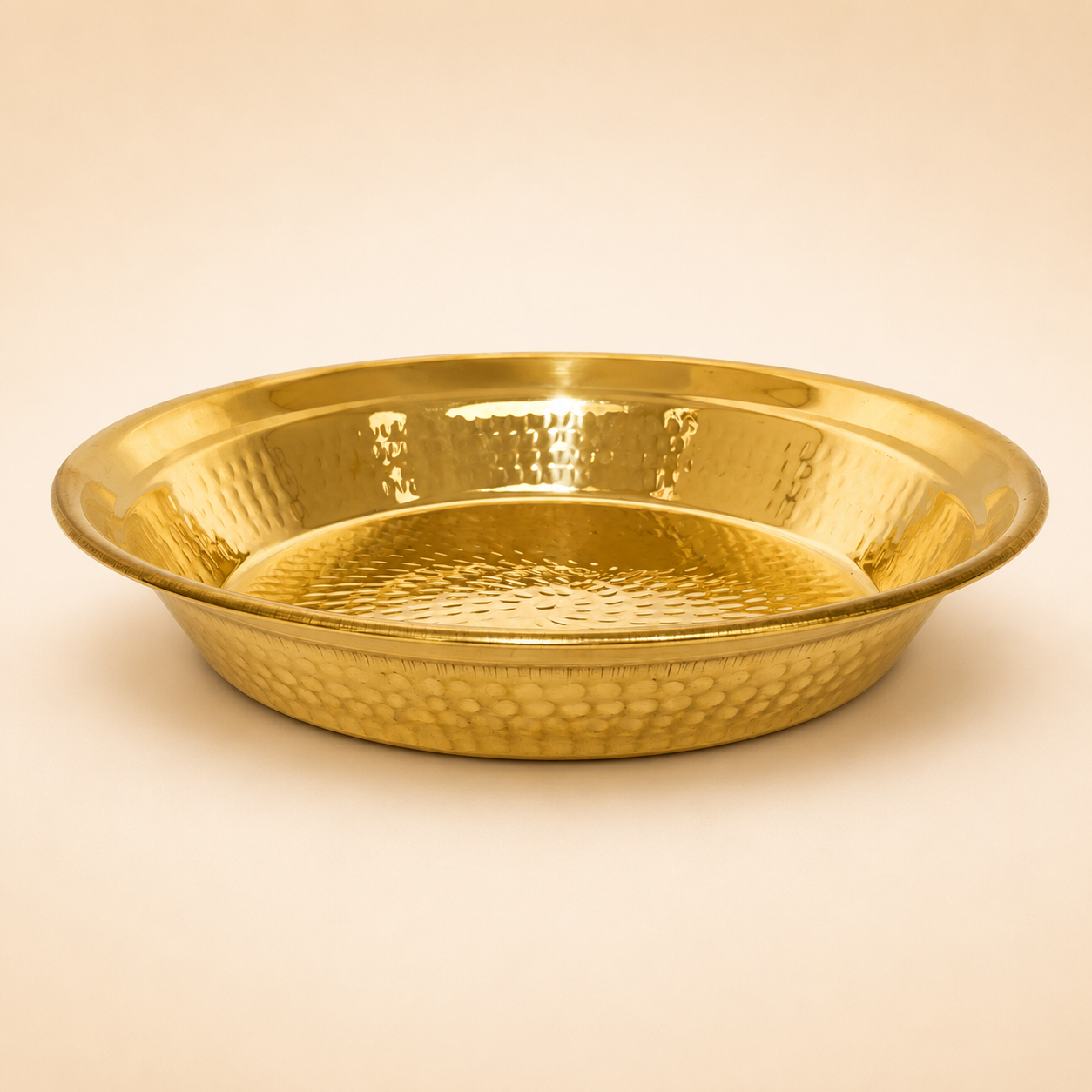 Peedhi Surya Ghadi Brass Paraat (Dough Bowl)
